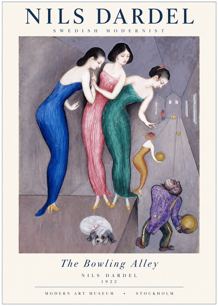 Nils Dardel Three Graces No2 - Poster