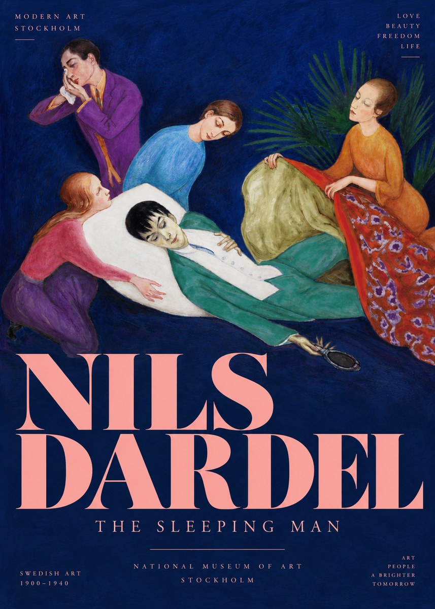 Nils Dardel The Sleeping Man No4 - Poster