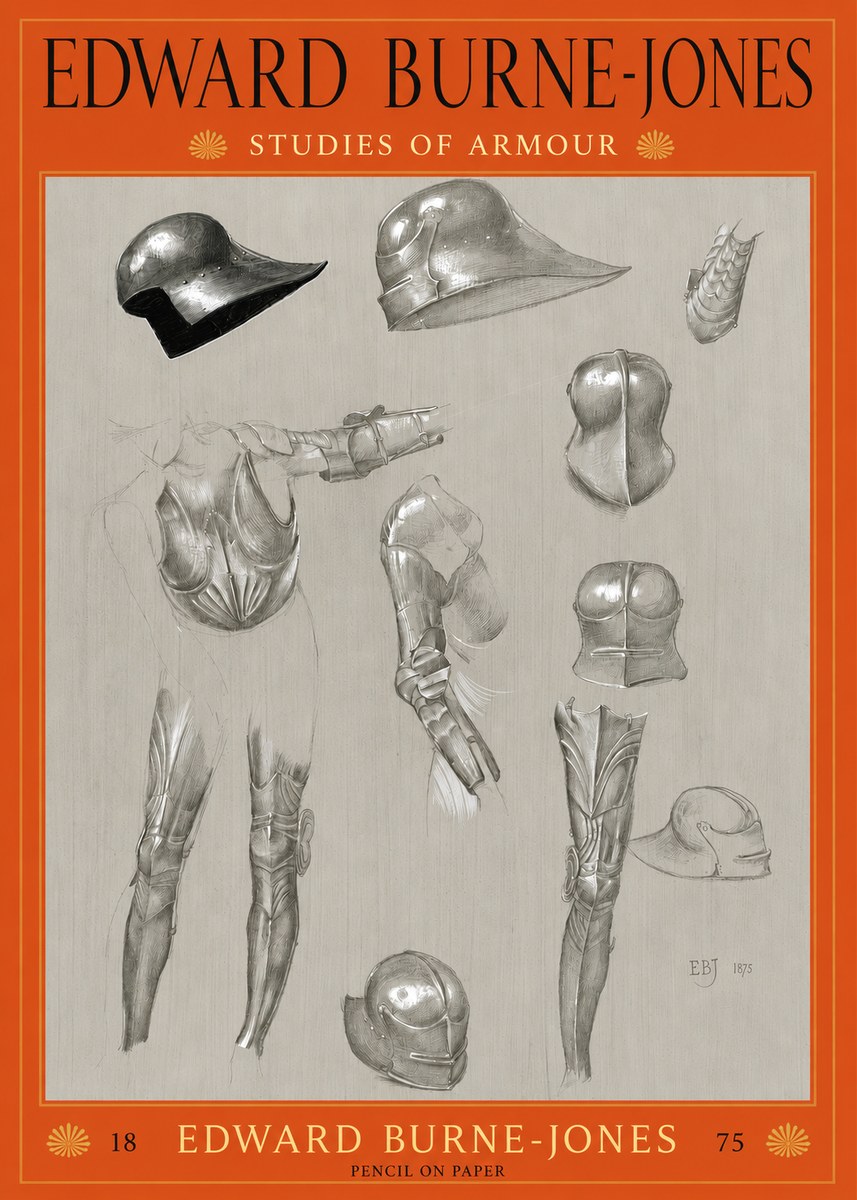 Edward Burne-Jones Studies of Armour No2 - Poster