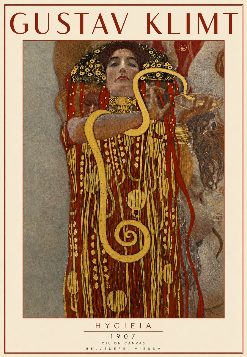 Klimt Hygeia No5 - Poster