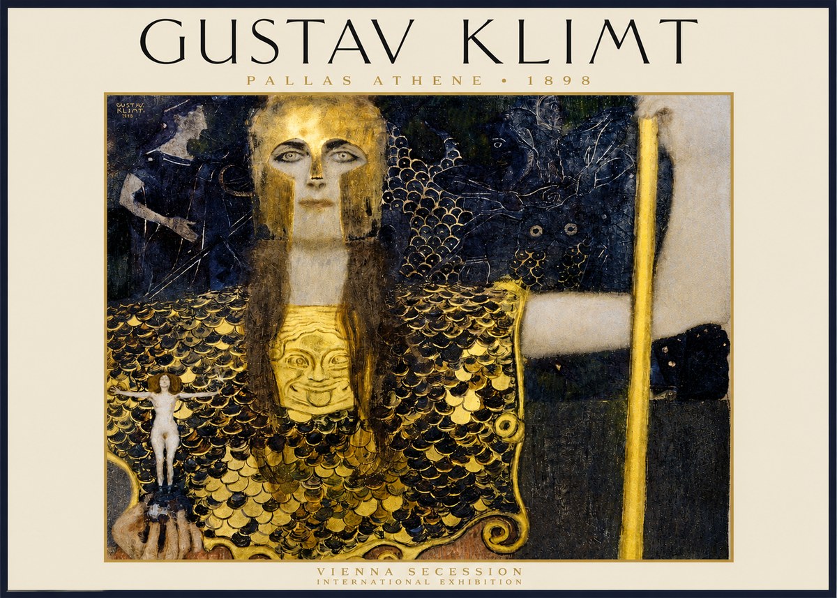 Klimt Pallas Athene No2 - Poster