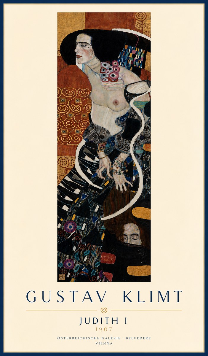Klimt Judith I No5 - Poster