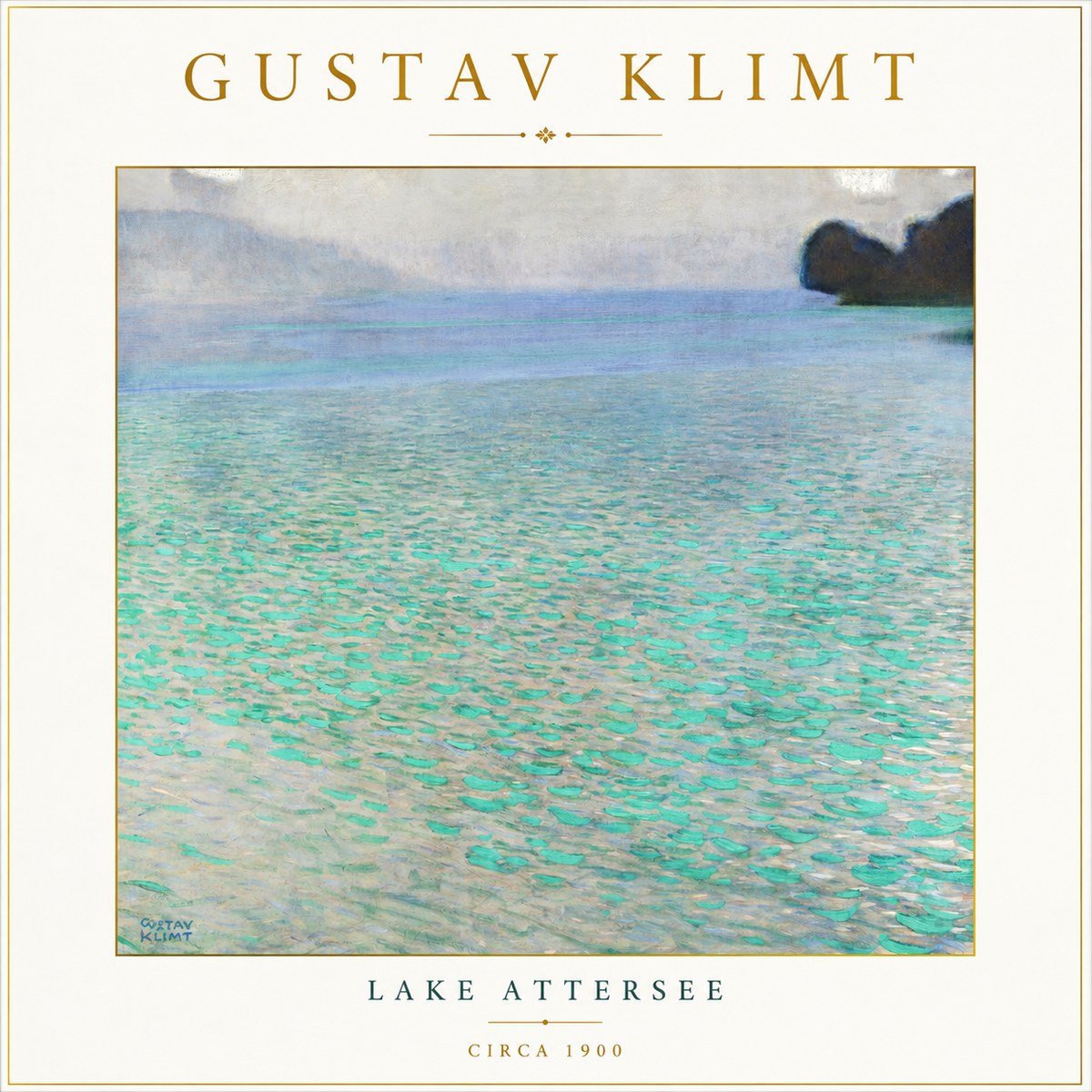 Klimt Lake Attersee No3 - Poster