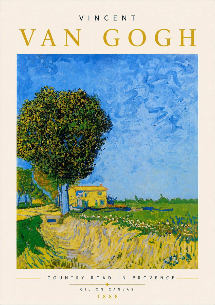 Van Gogh Country Road in Provence II No5 - Poster