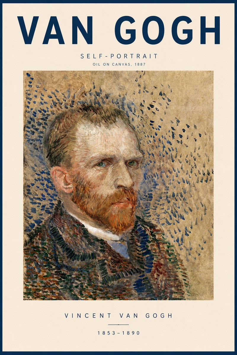 Van Gogh Self-portrait IV No3 - Poster