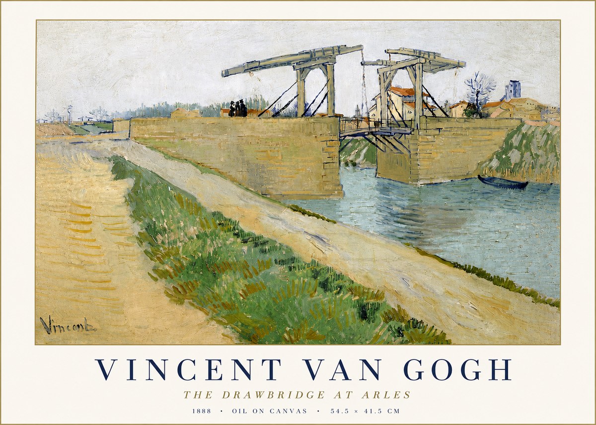 Van Gogh The Drawbridge at Arles II No3 - Poster