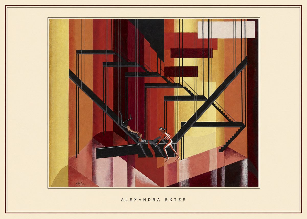Alexandra Exter Constructivist Stage Design No4 - Poster