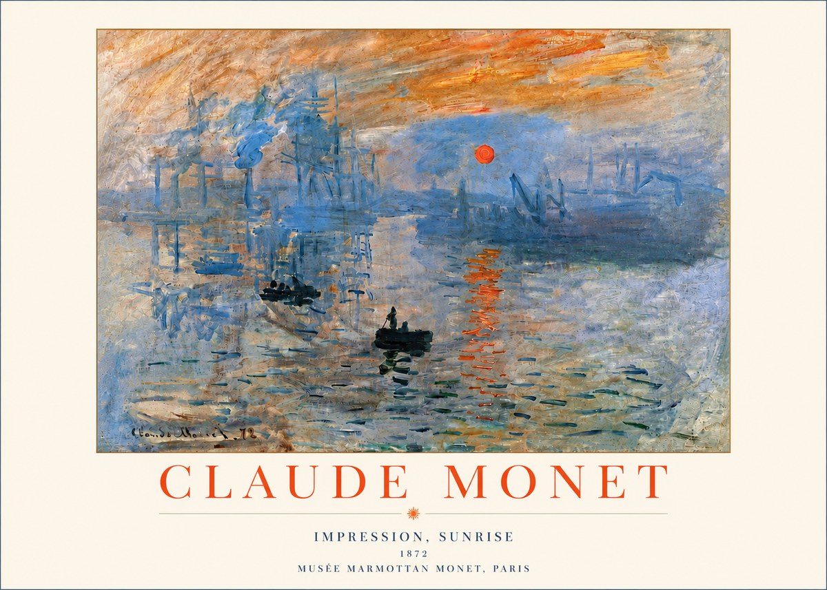 Monet Impression, Sunrise I No4 - Poster
