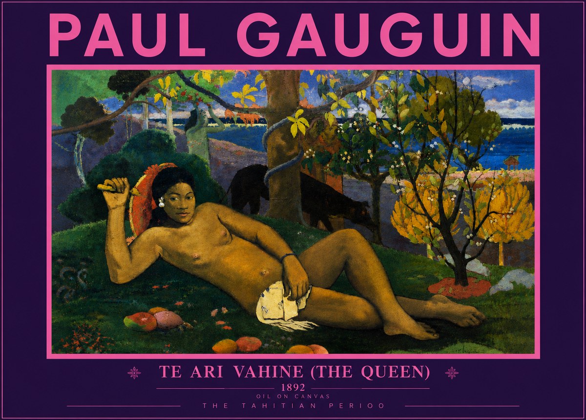 Paul Gauguin Te Ari Vahine (the Queen) No5 - Poster