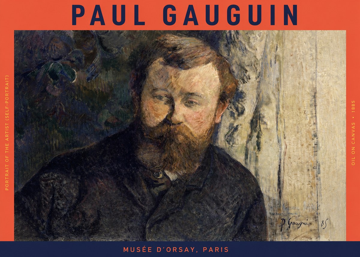 Paul Gauguin Portrait of the Artist (Self-portrait) No2 - Poster