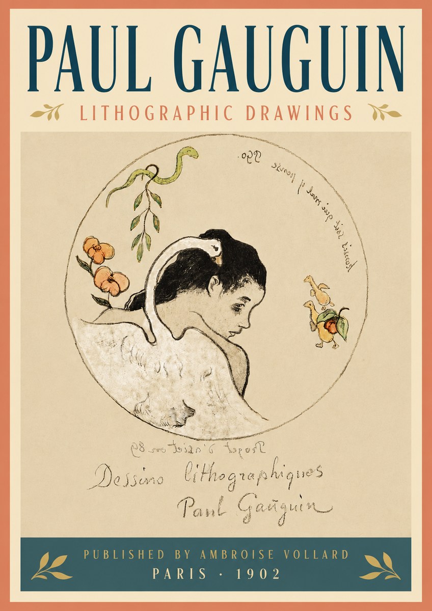 Paul Gauguin Dessins Lithographiques No5 - Poster