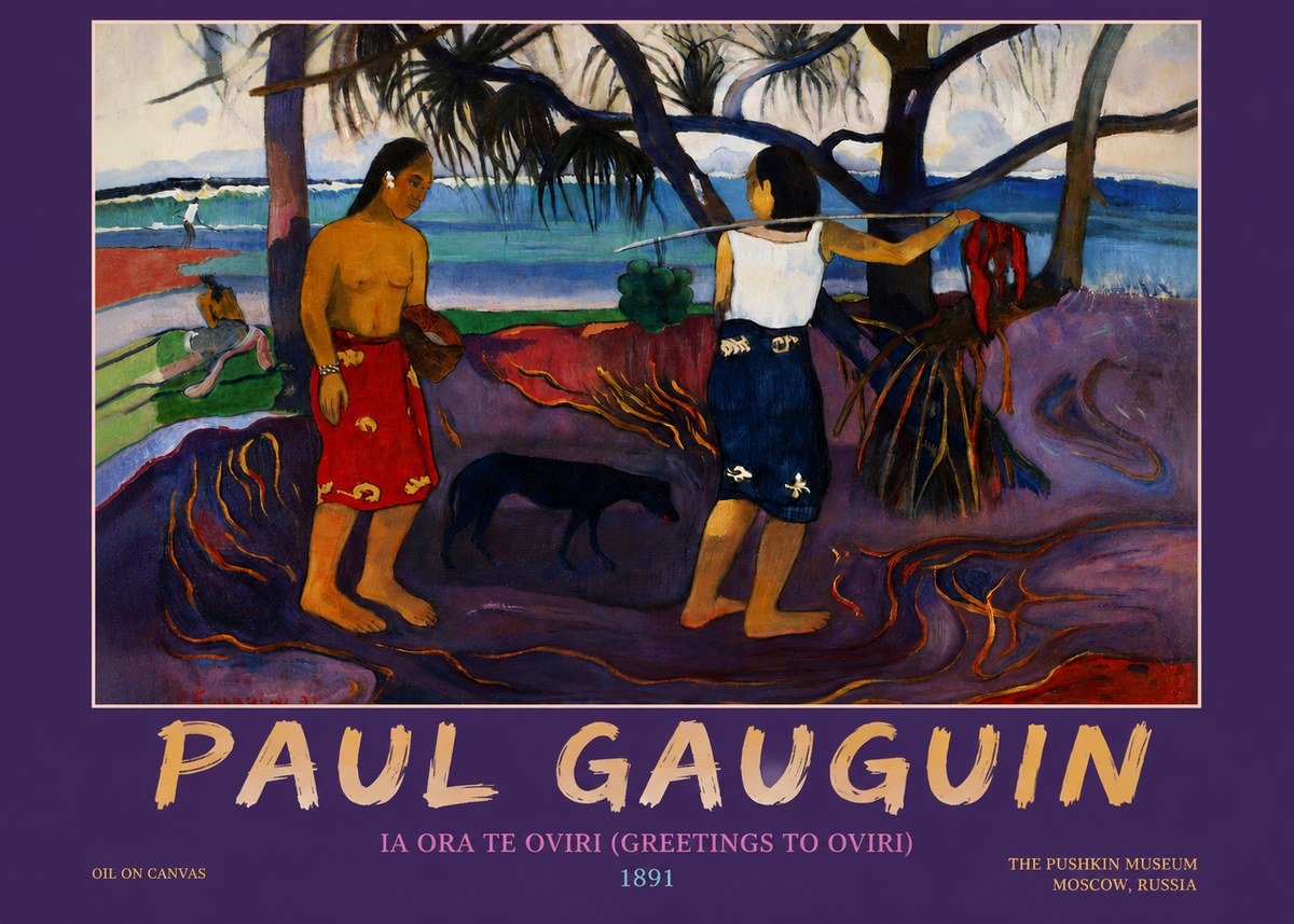 Paul Gauguin Ia Ora Na Te Ovari (I Raro Te Oviri) No4 - Poster