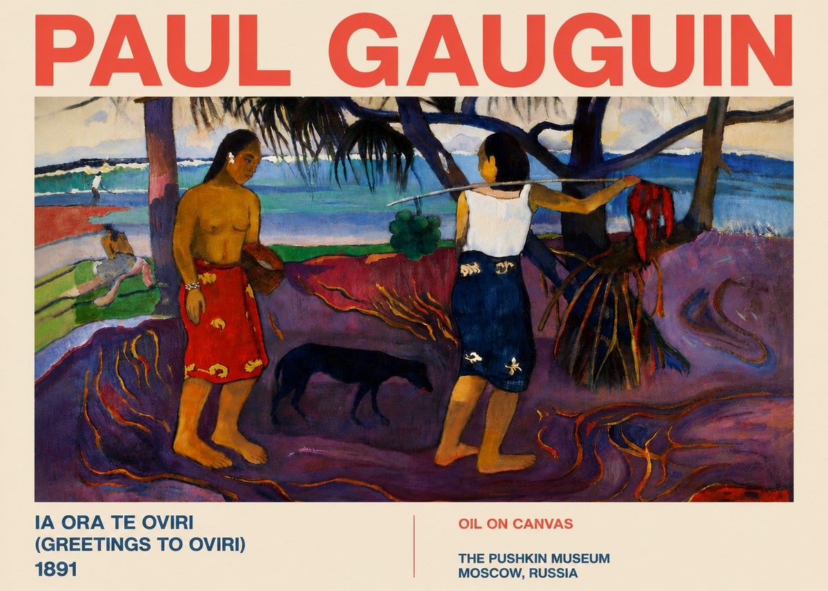 Paul Gauguin Ia Ora Na Te Ovari (I Raro Te Oviri) No6 - Poster