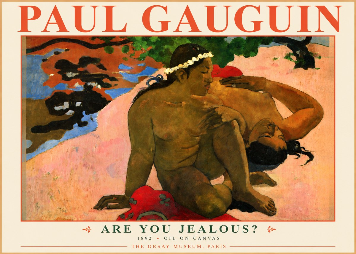 Paul Gauguin Are You Jealous? No3 - Poster