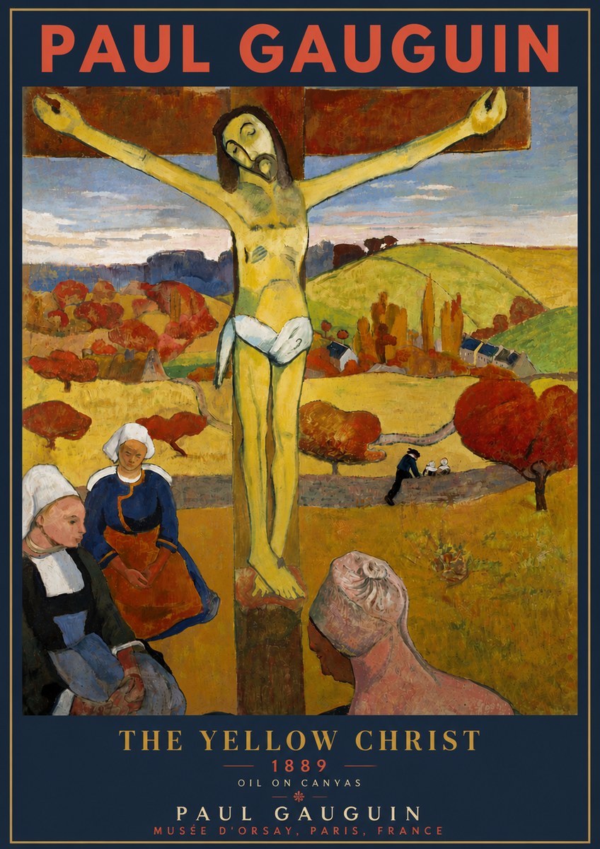 Paul Gauguin The Yellow Christ No5 - Poster