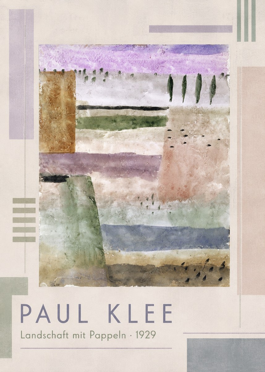 Paul Klee Landschaft Mit Pappeln No1 - Poster