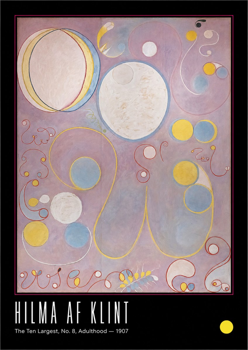 Hilma af Klint The Ten Largest, No. 8, Adulthood No6 - Poster