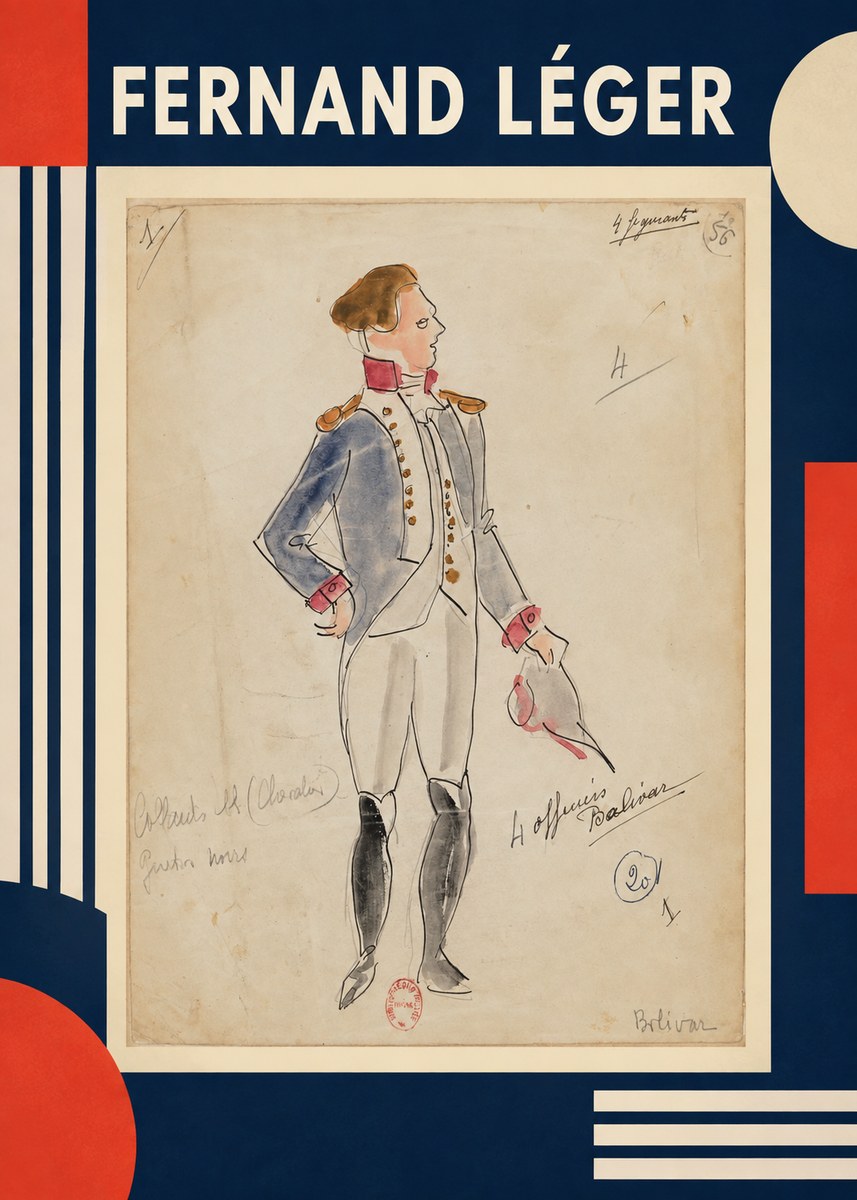 Fernand Léger Bolivar IV No1 - Poster