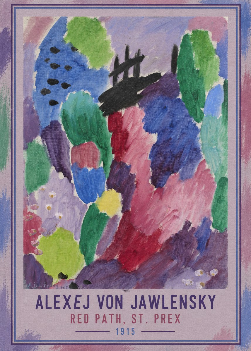 Alexej von Jawlensky Red Path, St. Prex II No3 - Poster