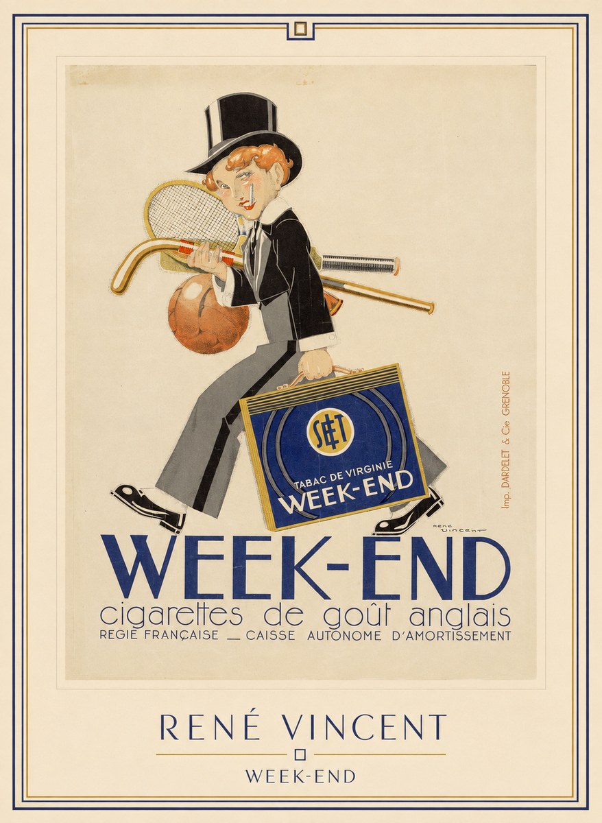 René Vincent Week-end No1 - Poster