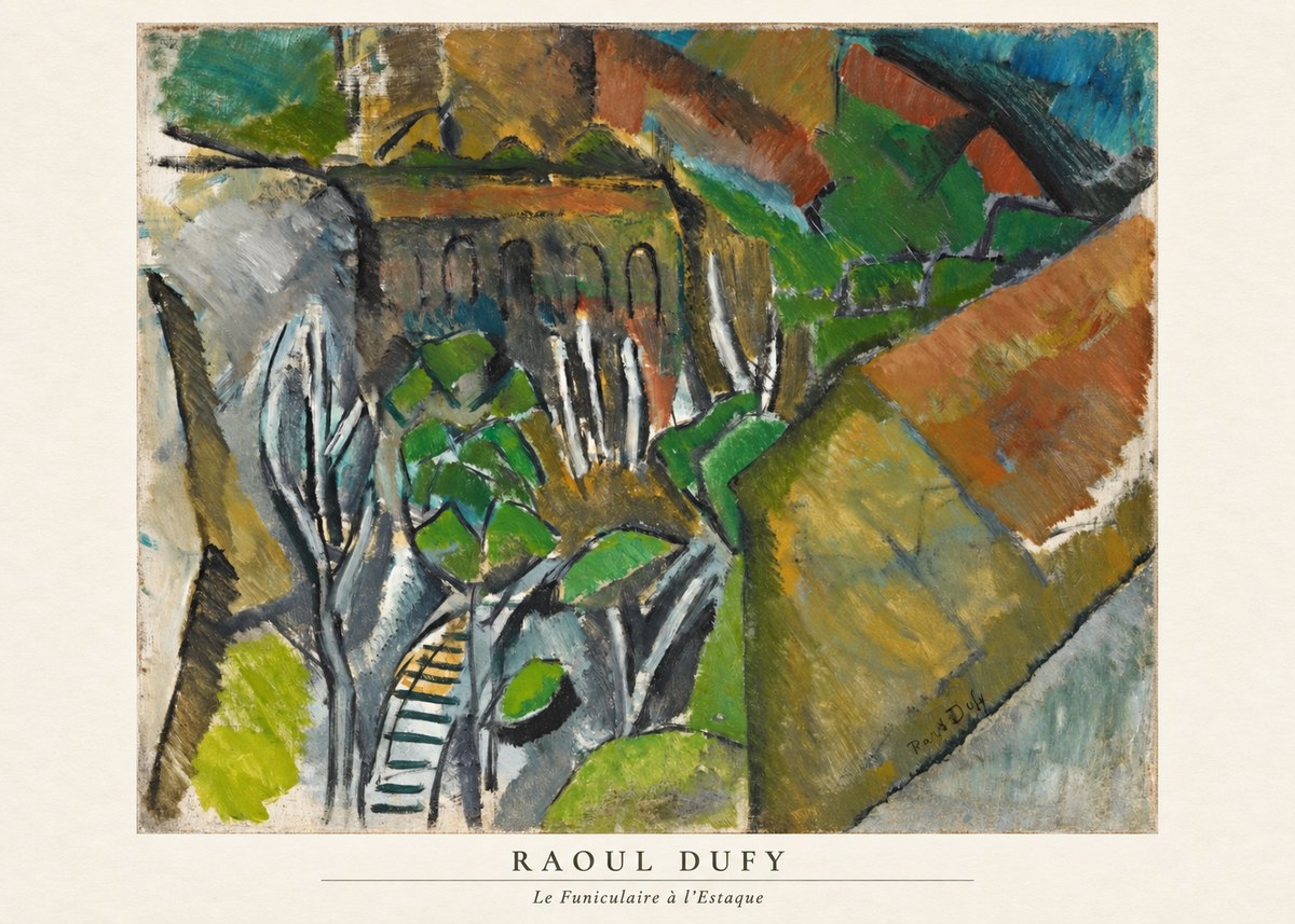 Raoul Dufy Le Funiculaire À L'estaque No6 - Poster