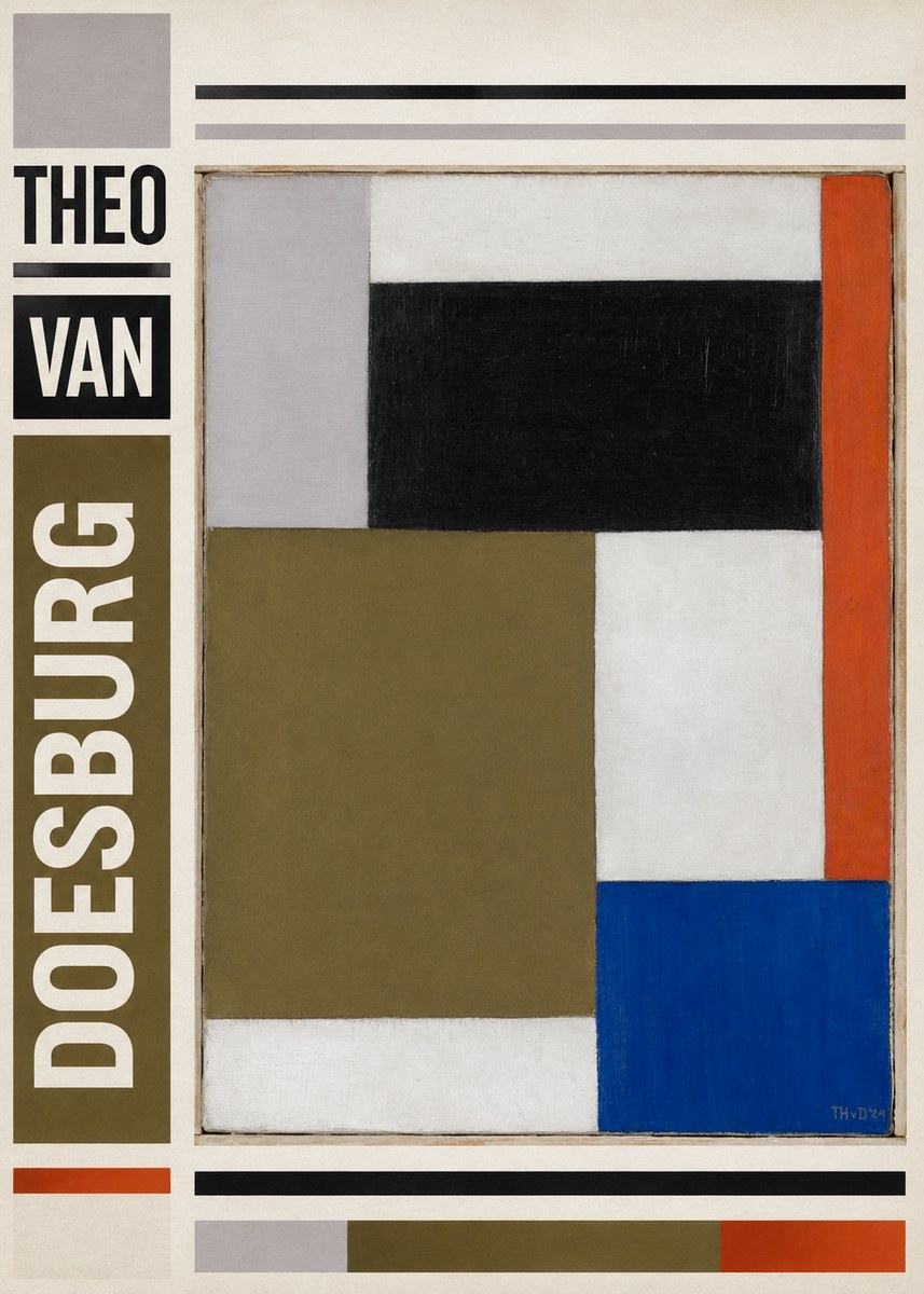 Theo van Doesburg Composition Xxii No6 - Poster