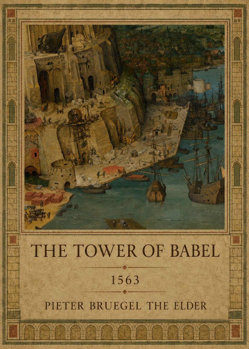 Pieter Bruegel The Tower of Babel VI No1 - Poster