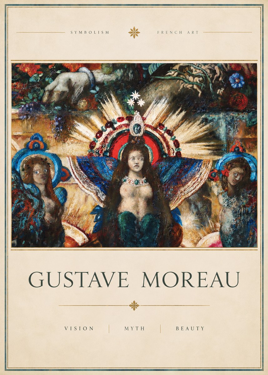 Gustave Moreau L'apparition I No3 - Poster
