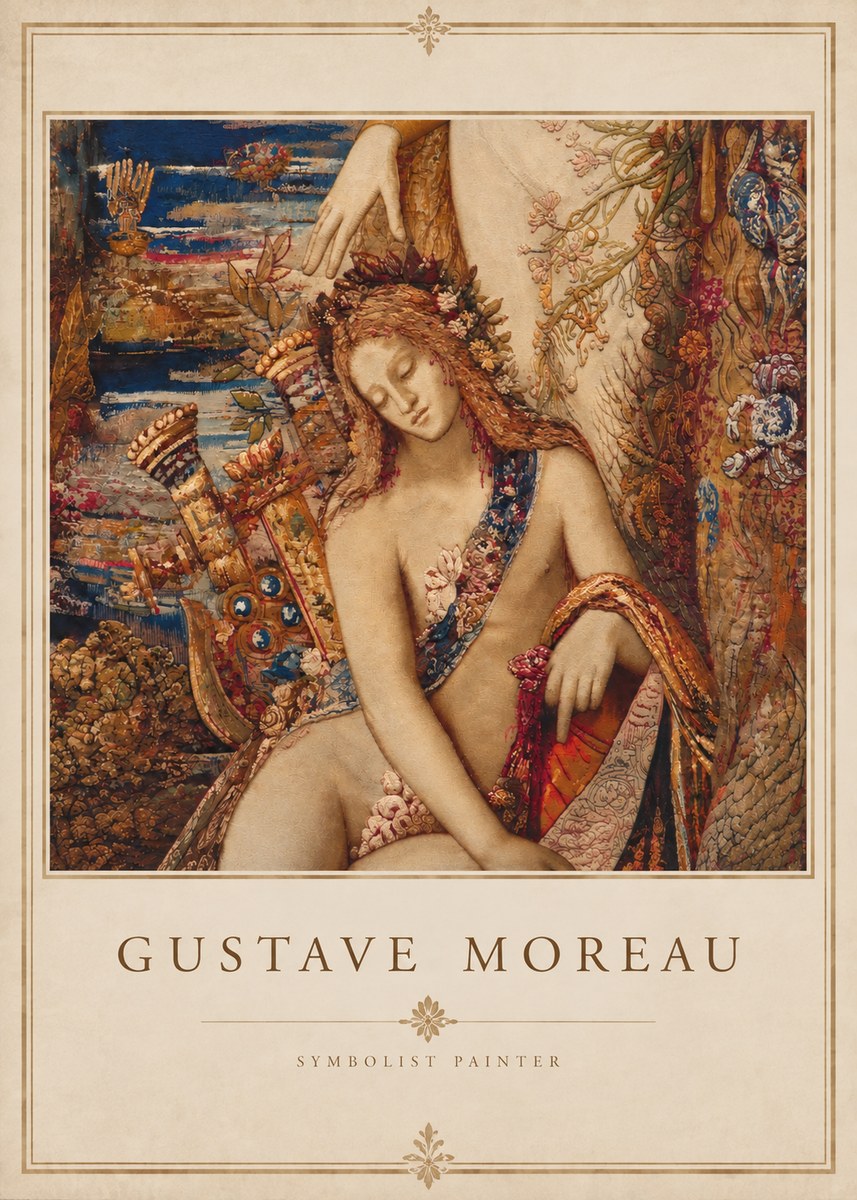 Gustave Moreau Jupiter and Semele II No3 - Poster