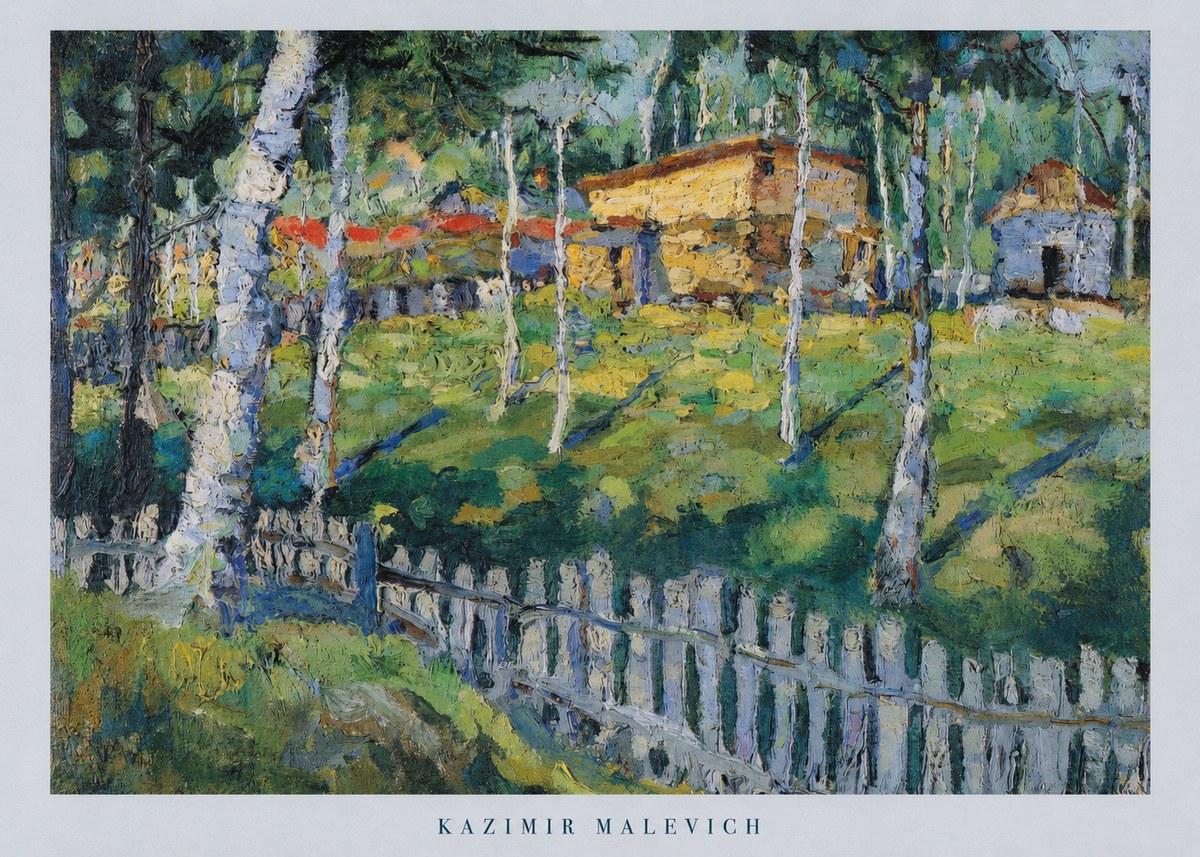 Kazimir Malevich Birch Grove No5 - Poster