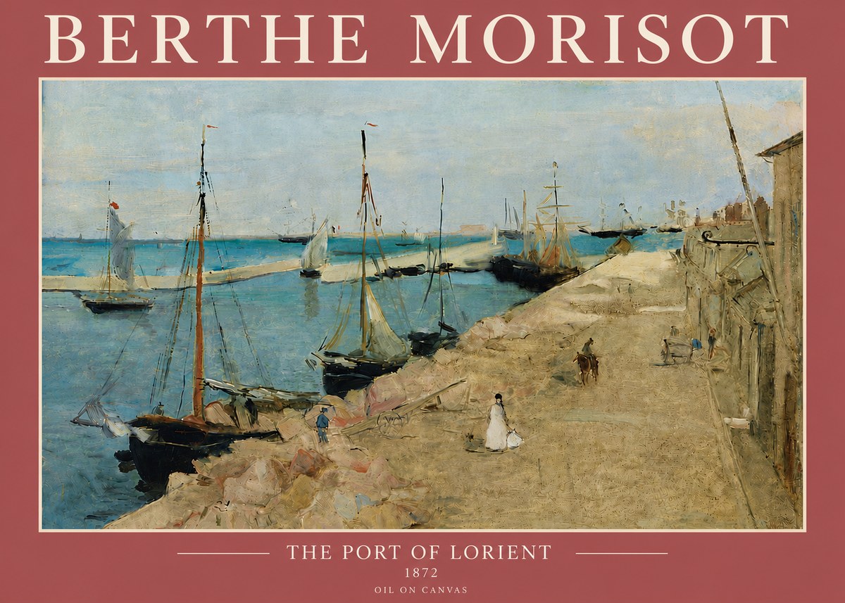 Berthe Morisot The Port of Lorient No5 - Poster