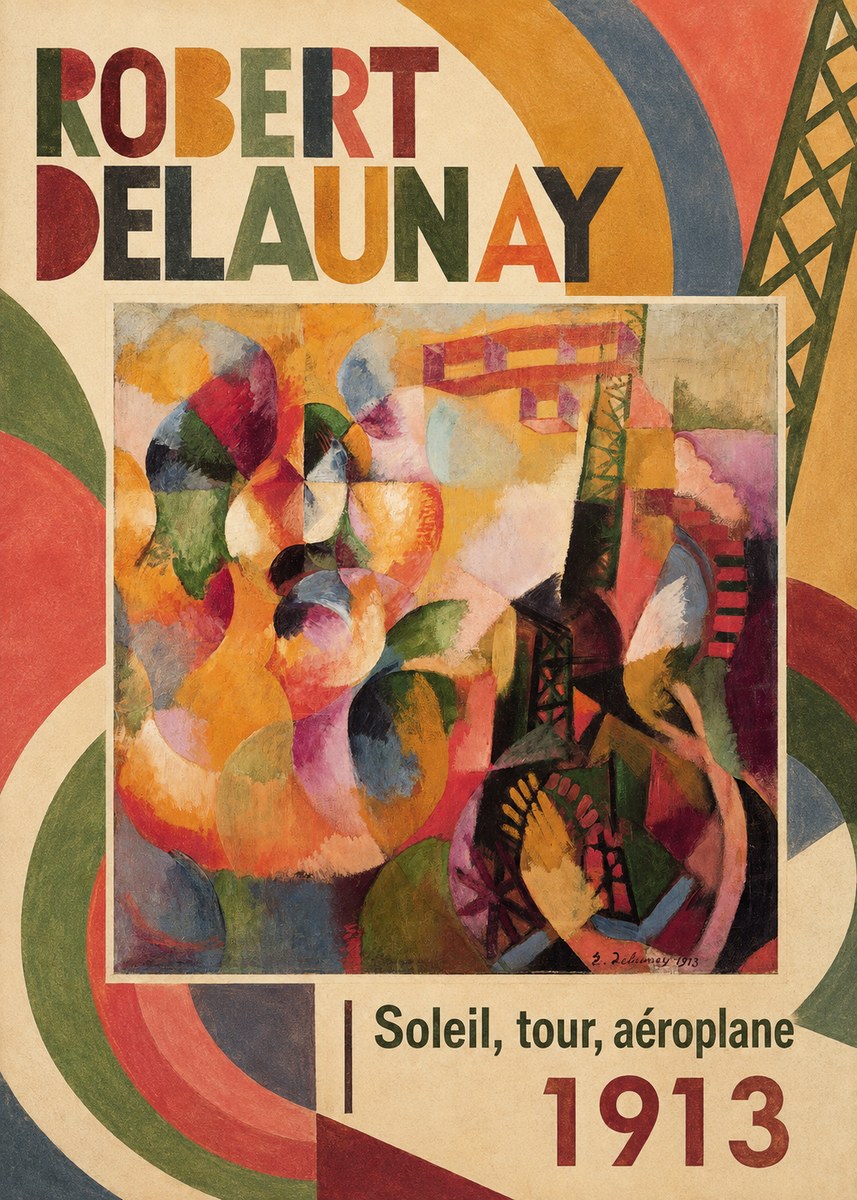 Robert Delaunay Soleil, Tour, Aéroplane No2 - Poster