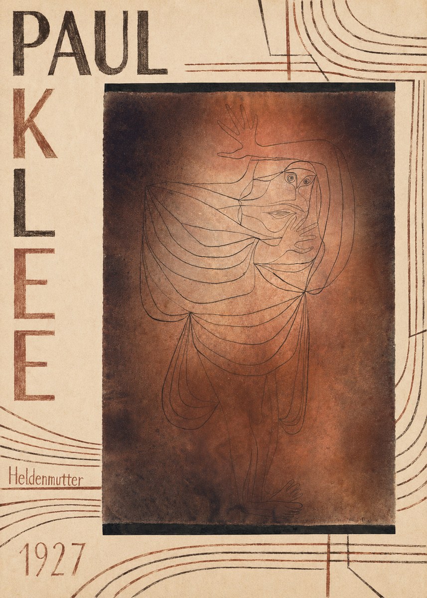 Paul Klee Heldenmutter No5 - Poster
