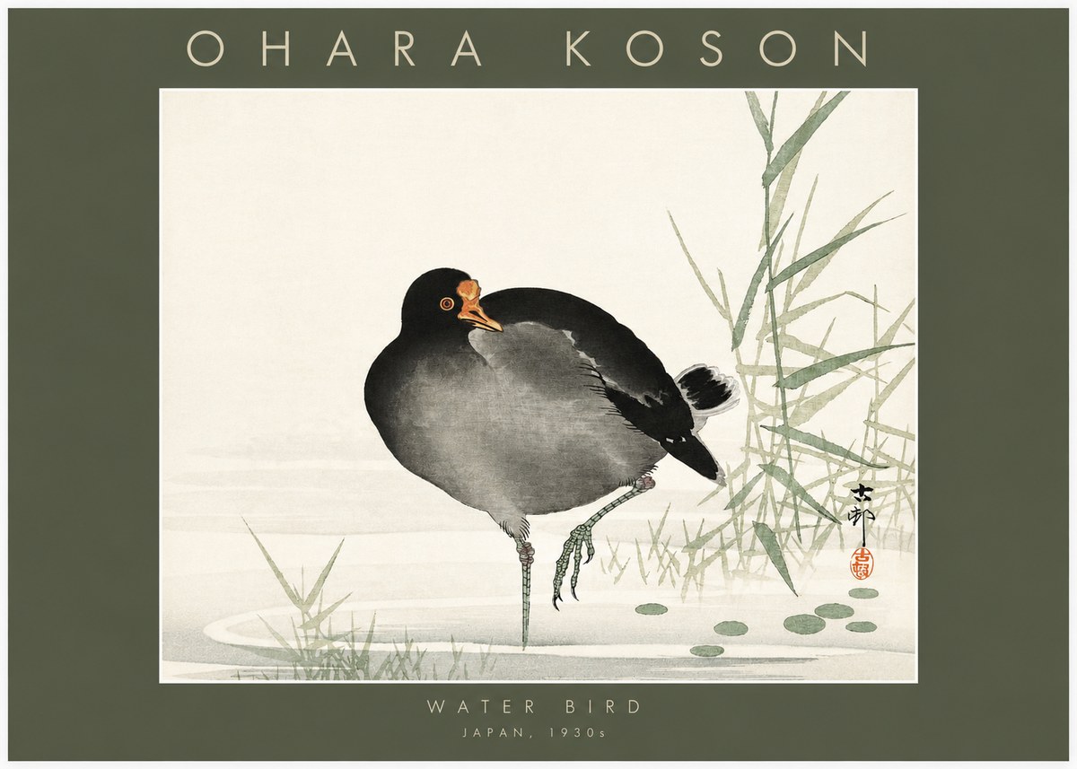 Ohara Koson Water Bird No2 - Poster