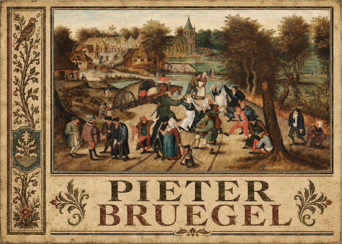 Pieter Bruegel The Peasant Dance I No6 - Poster