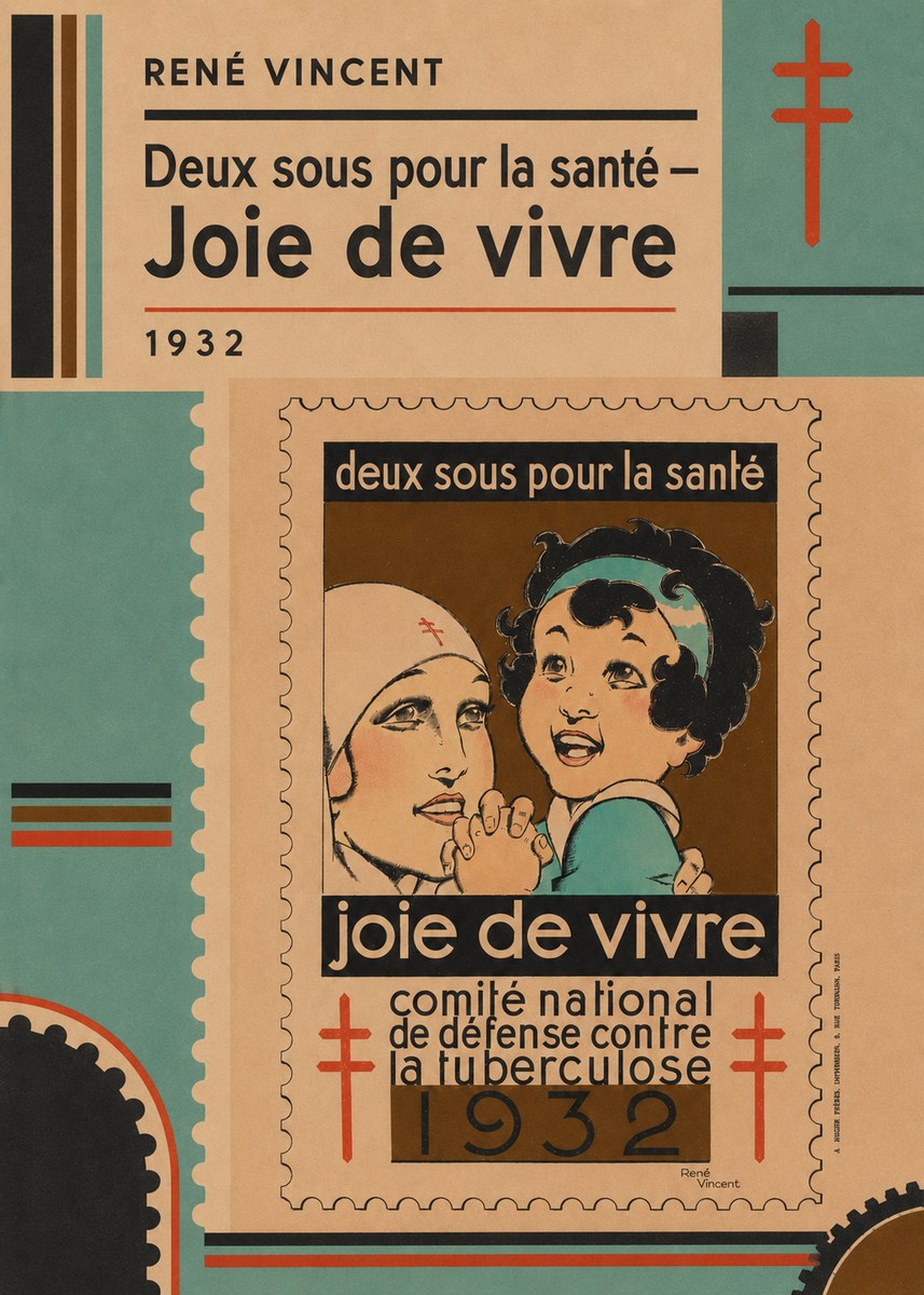 René Vincent Deux Sous Pour La Santé - Joie De Vivre No4 - Poster