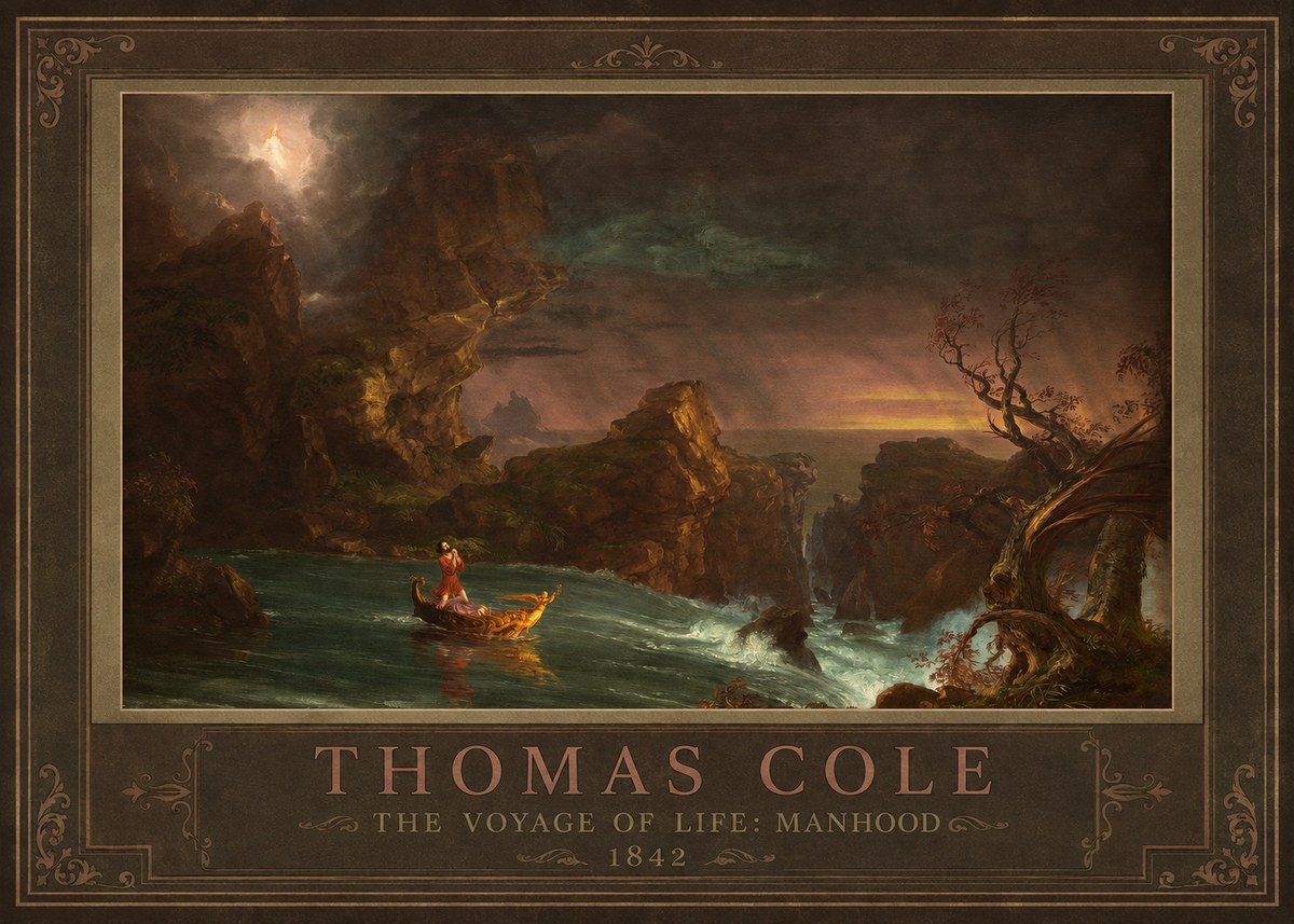 Thomas Cole The Voyage of Life: Manhood I No1 - Poster