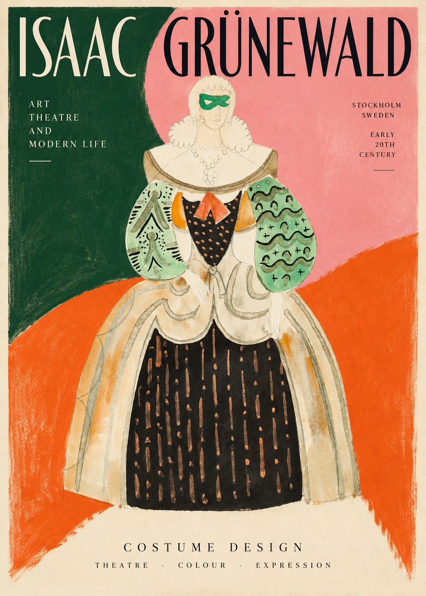 Isaac Grünewald Costume for the Theatre No2 - Poster