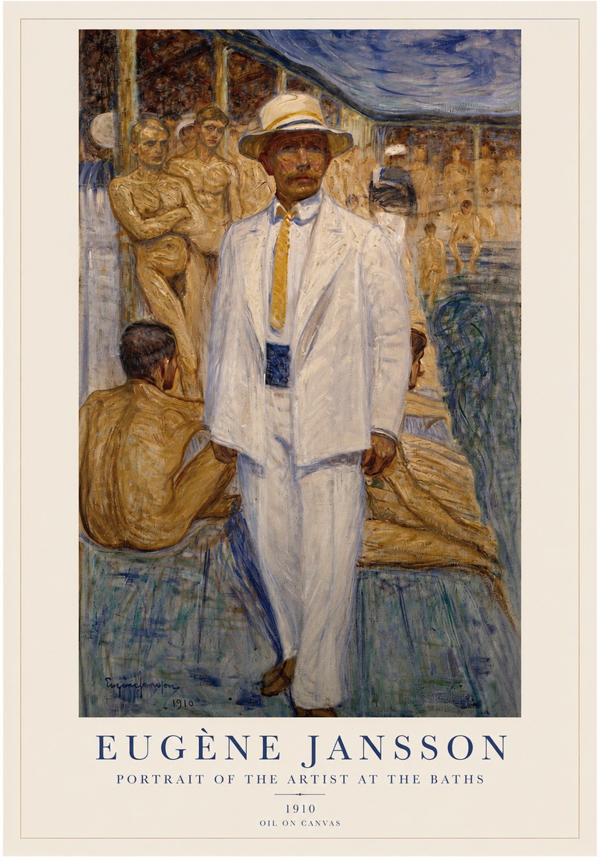 Eugène Jansson Portrait of the Artist at the Baths No1 - Poster