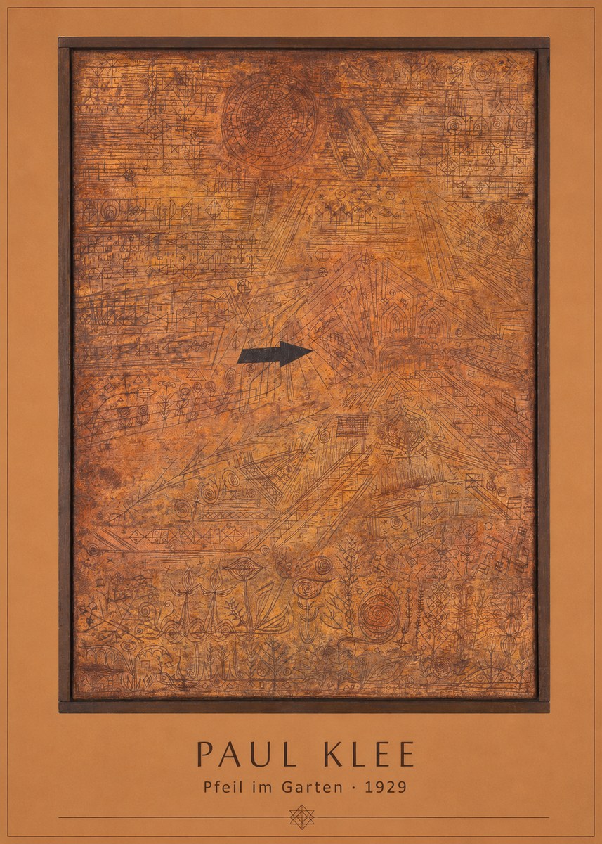 Paul Klee Pfeil Im Garten No3 - Poster