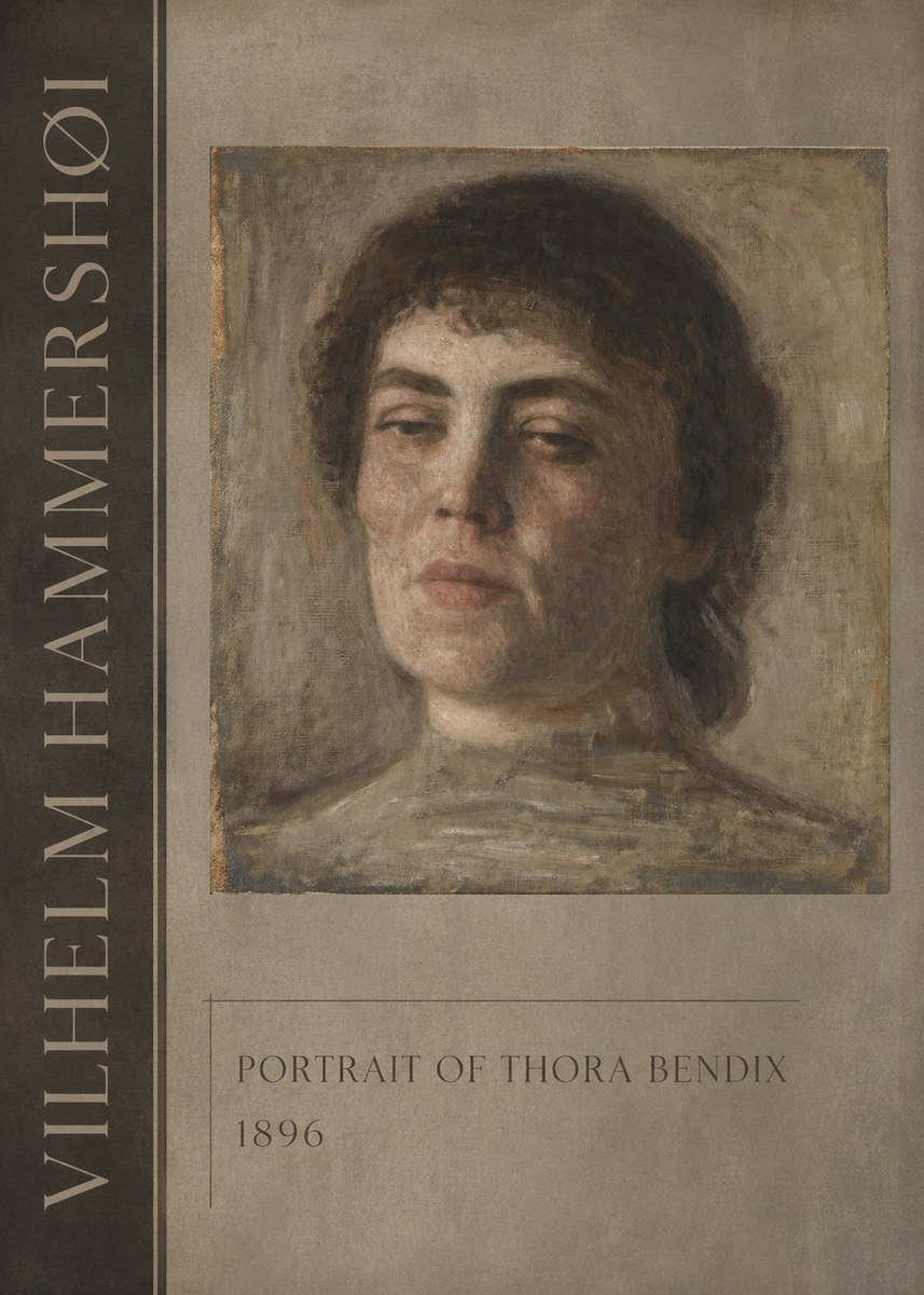Vilhelm Hammershøi Portrait of Thora Bendix No2 - Poster