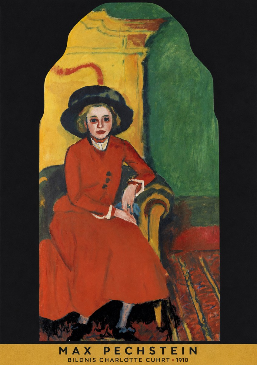Max Pechstein Bildnis Charlotte Cuhrt No5 - Poster