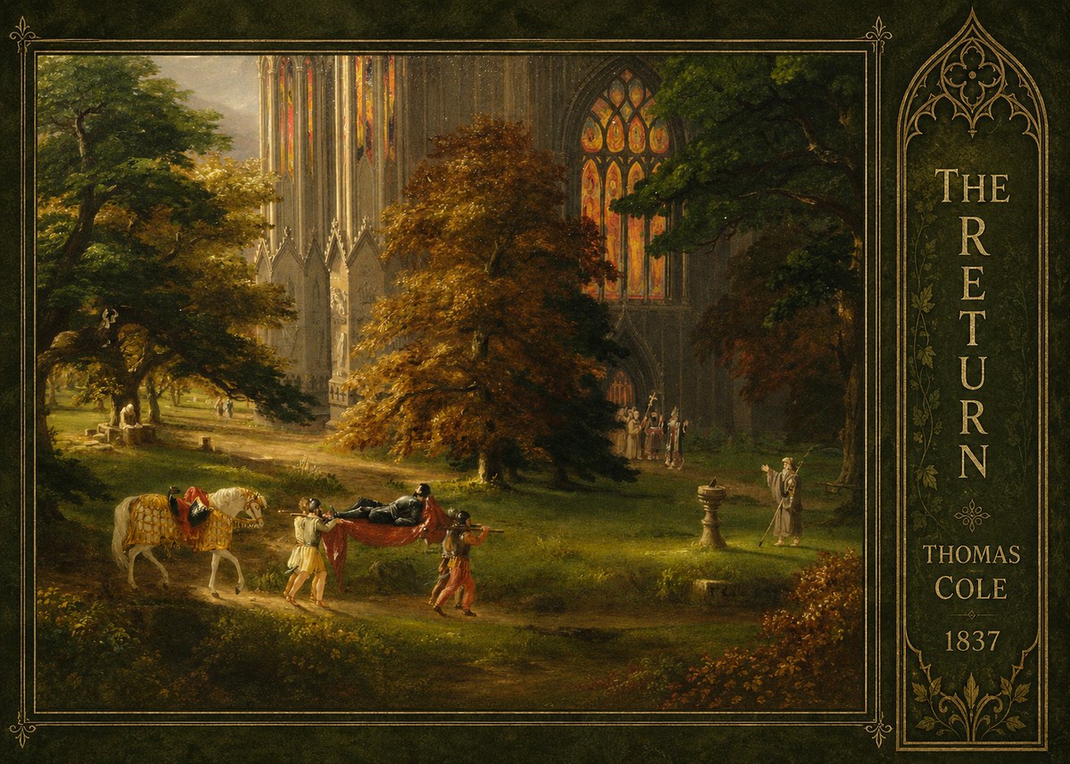 Thomas Cole The Return II No2 - Poster