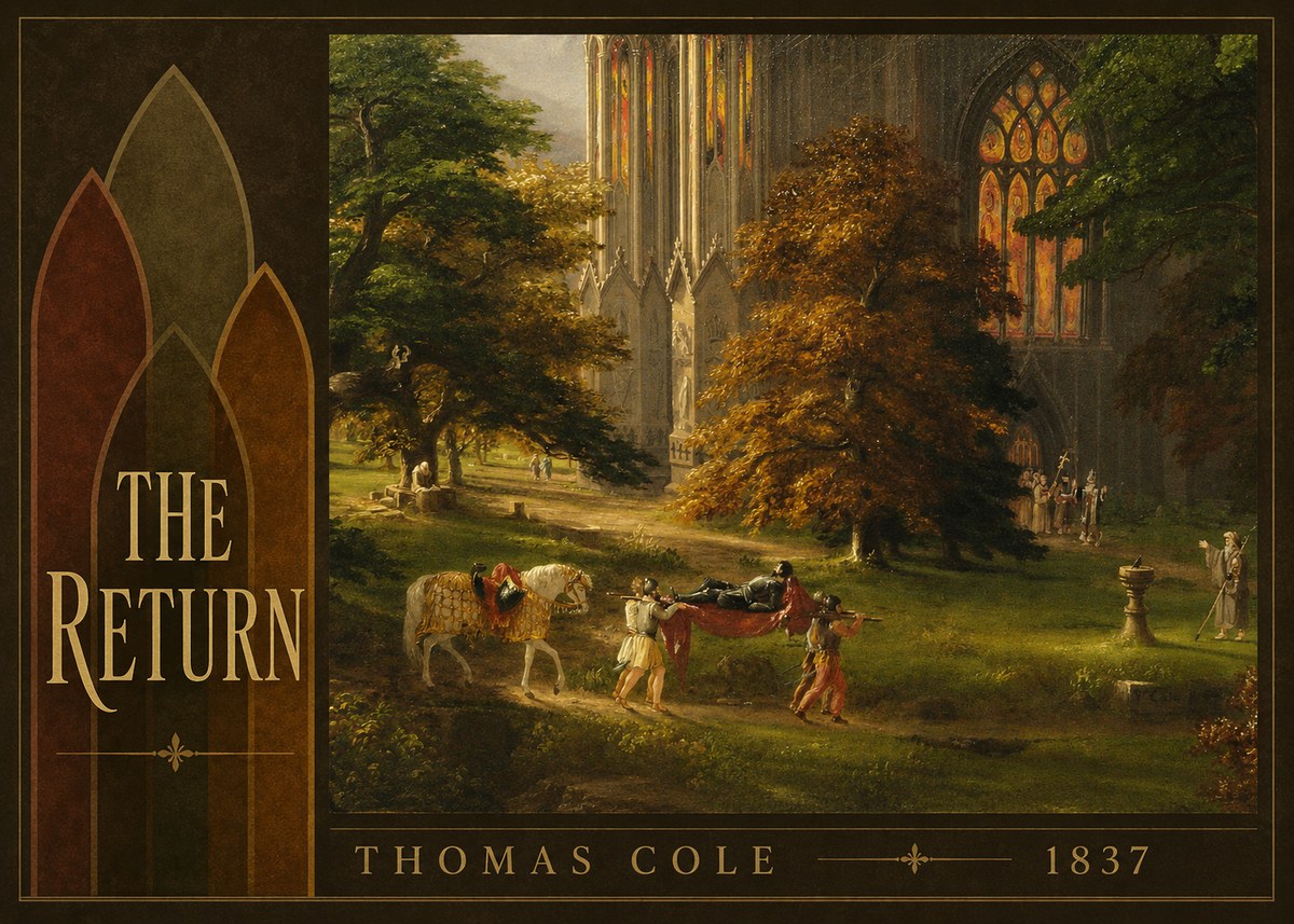 Thomas Cole The Return II No4 - Poster