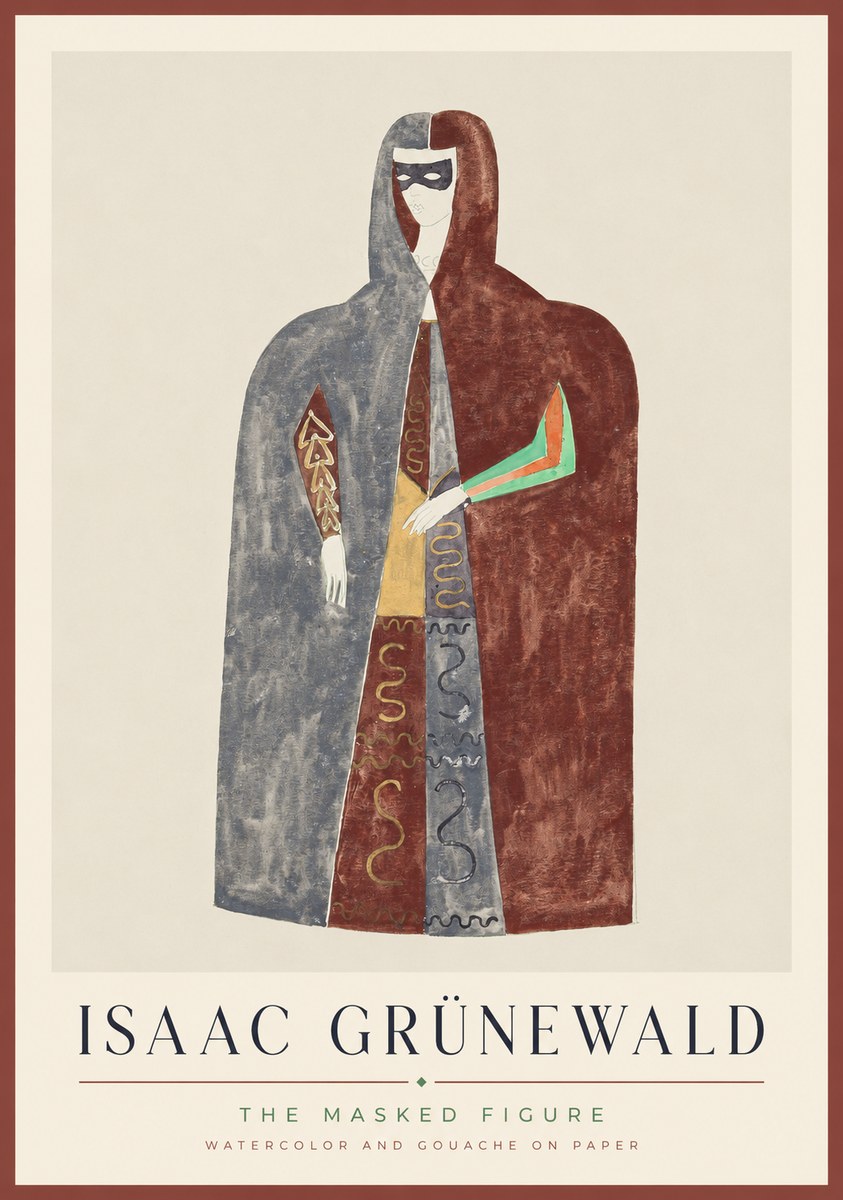 Isaac Grünewald The Masked Figure No1 - Poster