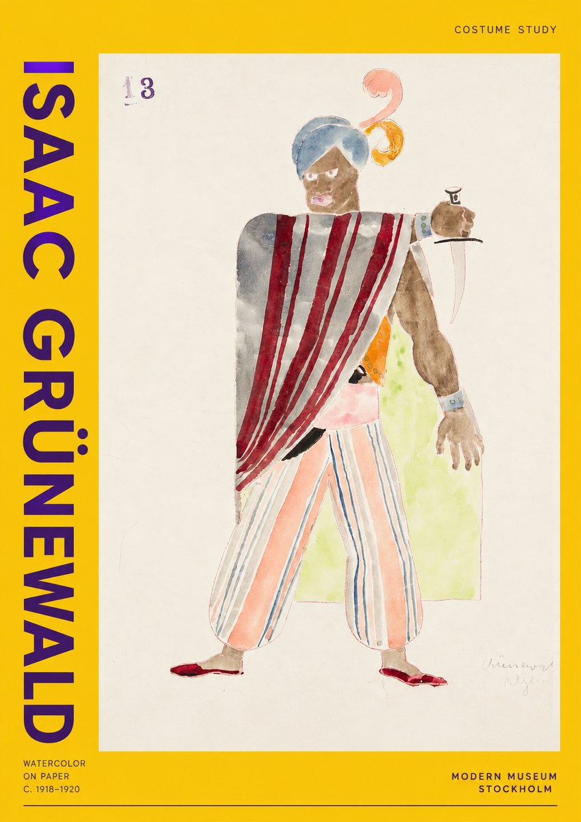Isaac Grünewald Costume Study III No2 - Poster