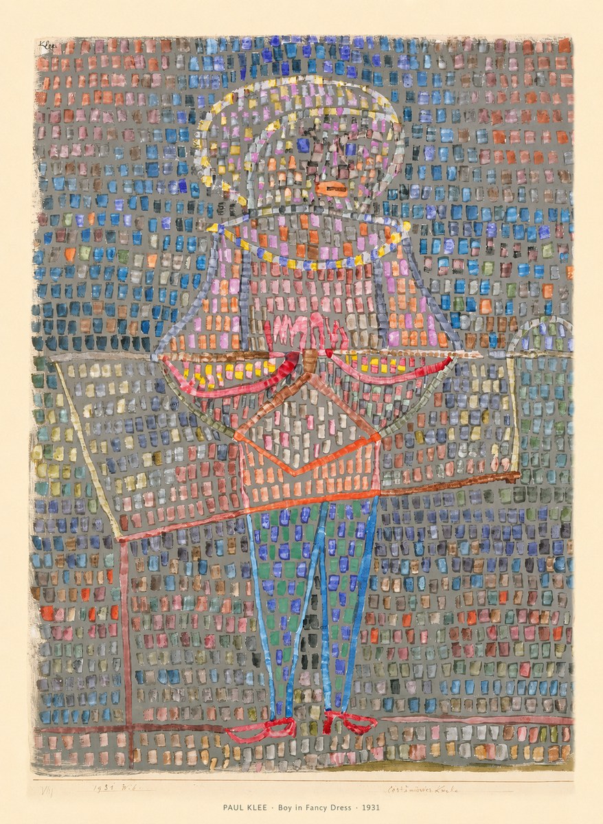Paul Klee Boy in Fancy Dress No6 - Poster