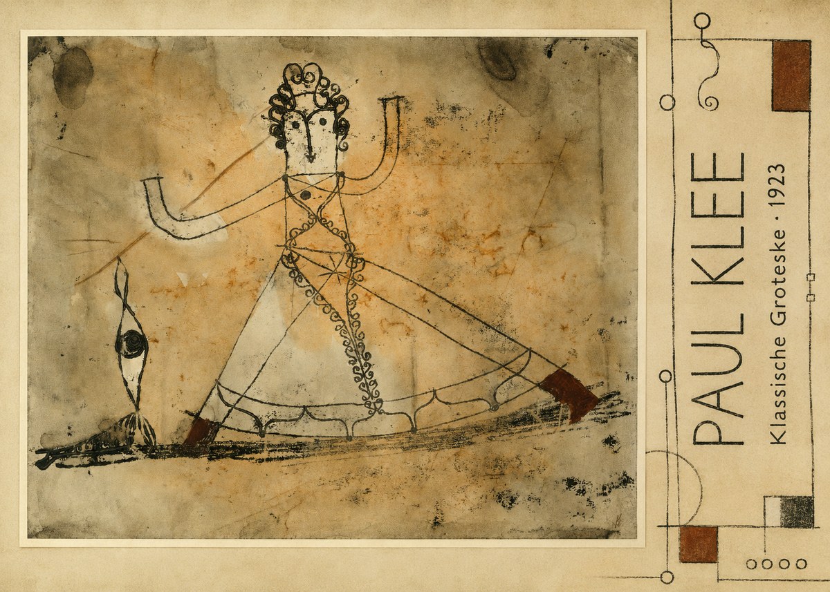Paul Klee Klassische Groteske No2 - Poster