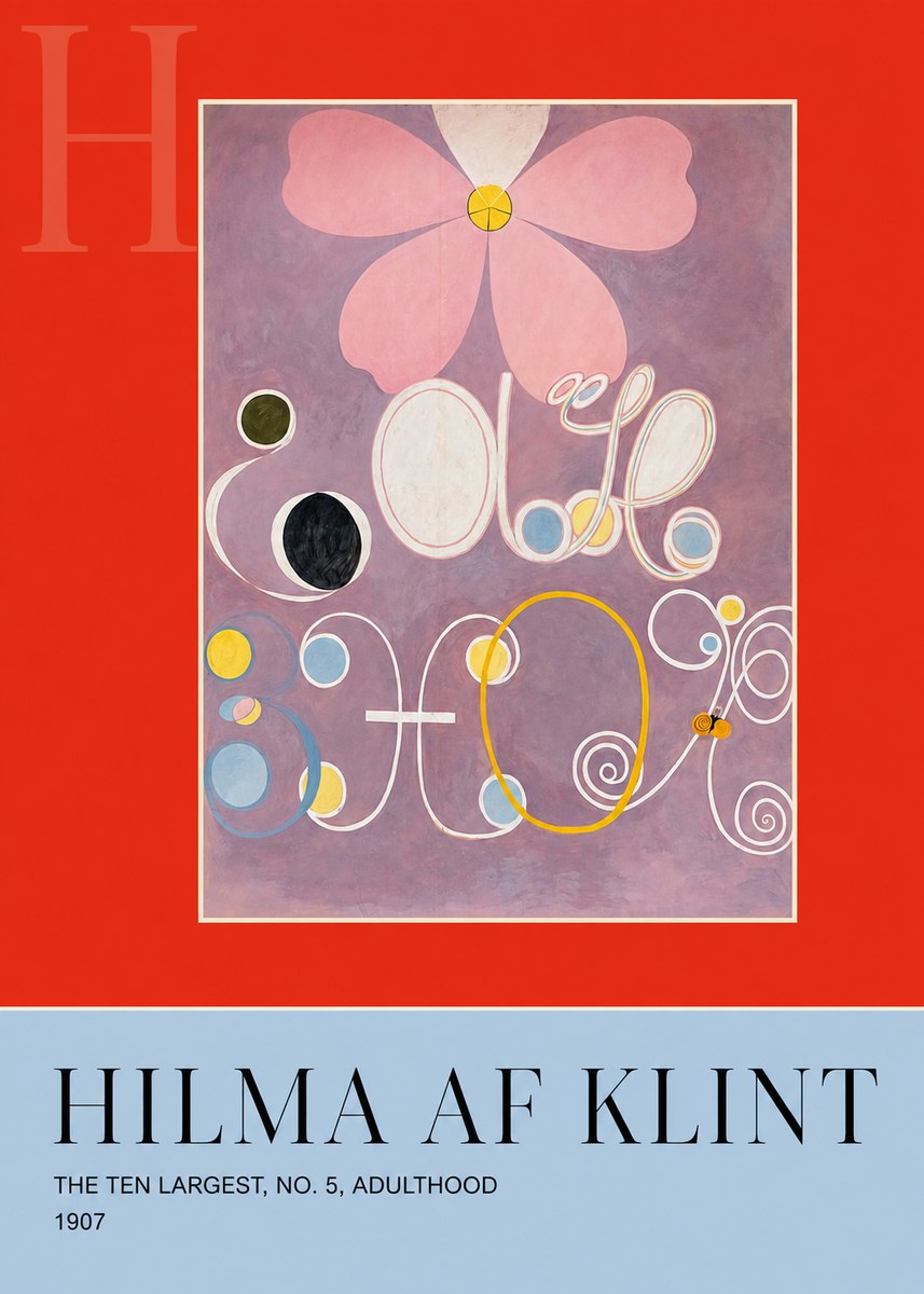 Hilma af Klint The Ten Largest, No. 5, Adulthood No6 - Poster