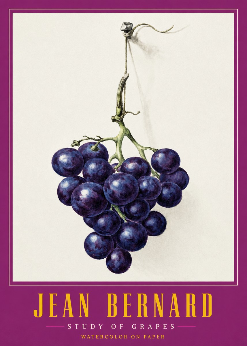 Jean Bernard Grapes No3 - Poster